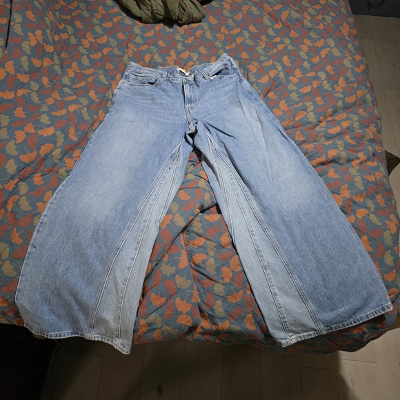 Levi's Light Blue Flare & Wide Leg Jeans - Picture 1 of 4